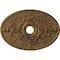 Ekena Millwork Alexa Medallion (Canopies up to 5 5/8"), 30 3/4"W x 21 1/4"H x 3 7/8"ID x 1 5/8"P, Rubbed Bronze CM21X30ALRZS - alternate 1
